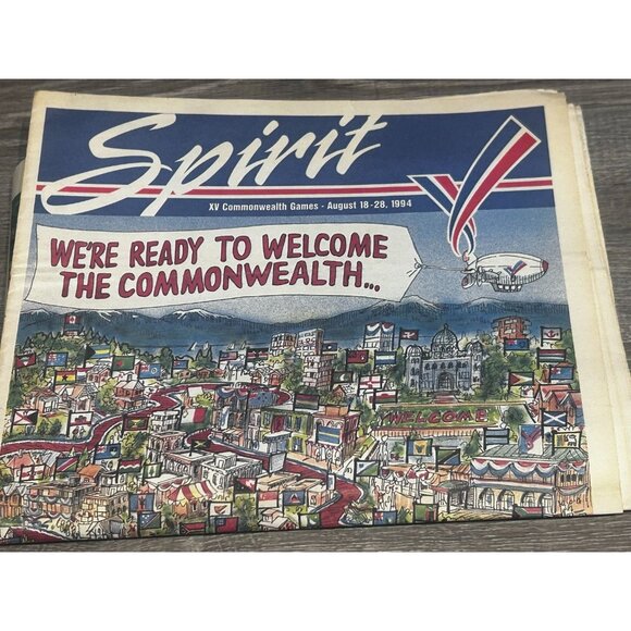 Spirit XV Commonwealth Games Newspaper August 18-28, 1994 Paperback - Picture 1 of 8